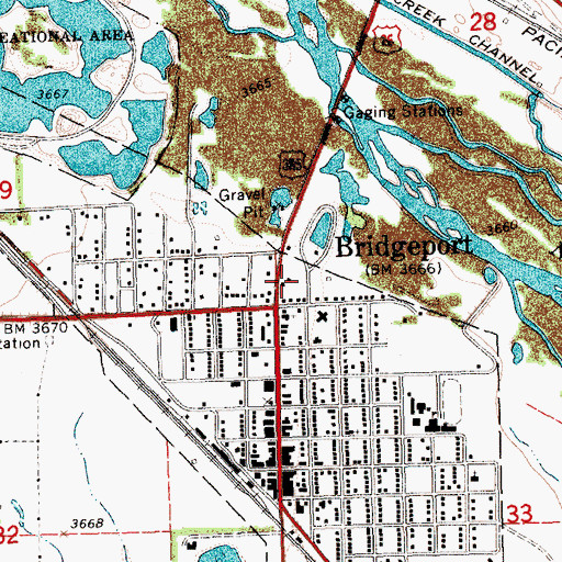 Topographic Map of Prairie Winds Community Center, NE