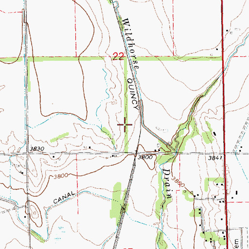 Topographic Map of Chimney Rock Golf Course, NE