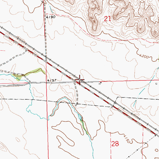 Topographic Map of Margate (historical), NE