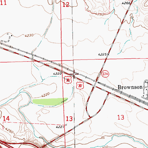 Topographic Map of Sioux Army Depot Historical Marker, NE