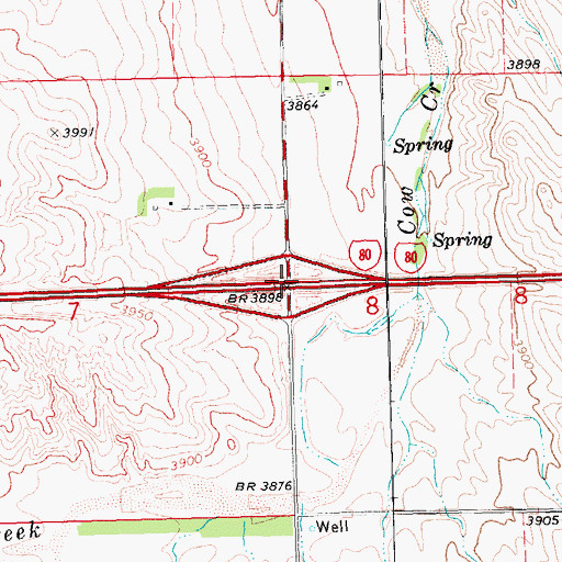 Topographic Map of Interchange 76, NE