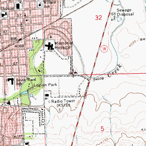 Topographic Map of The Church of Jesus Christ of Latter Day Saints, NE