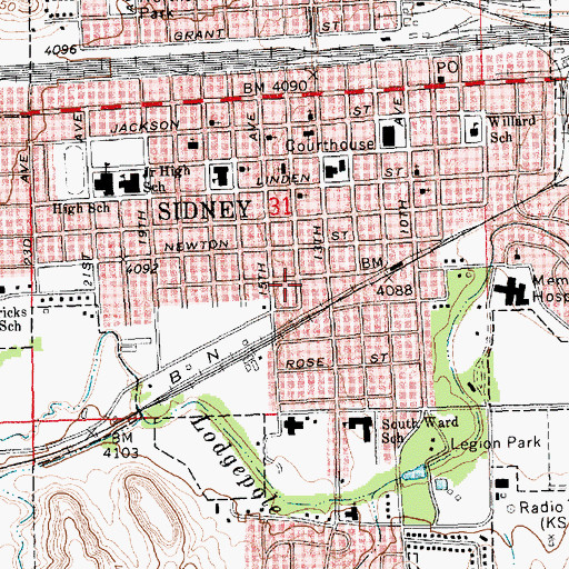 Topographic Map of Saint Pauls Lutheran Church, NE