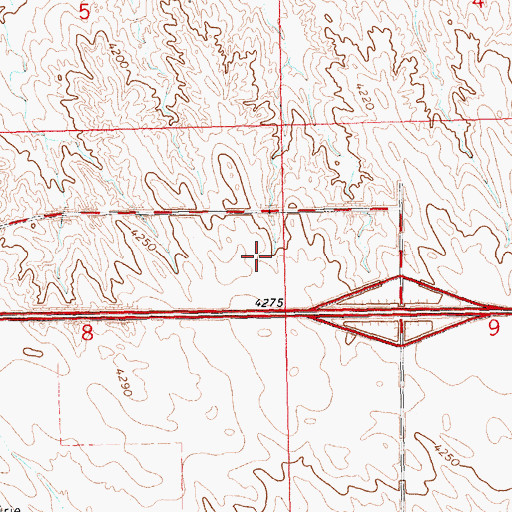 Topographic Map of Cabelas Wildlife Display, NE