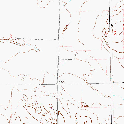 Topographic Map of Shears Draw, CO