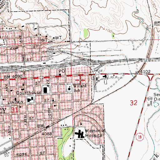 Topographic Map of Cheyenne County Museum, NE