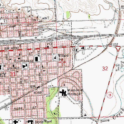 Topographic Map of Fort Sidney (historical), NE