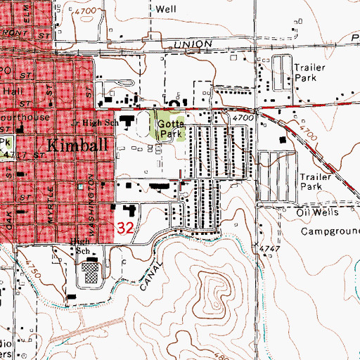 Topographic Map of Church of Christ, NE