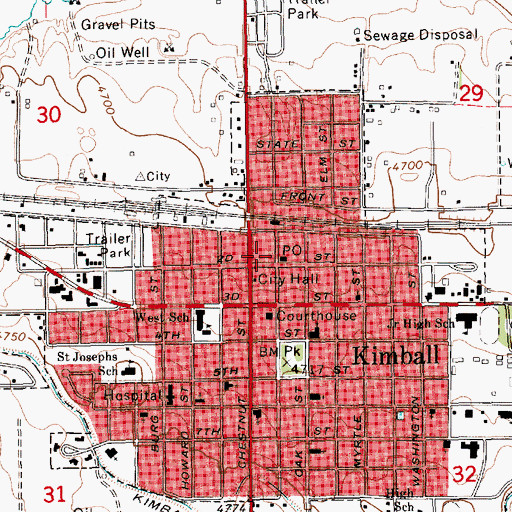 Topographic Map of Family Clinic, NE
