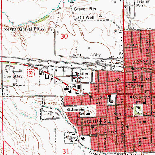 Topographic Map of Stahlas North Court, NE