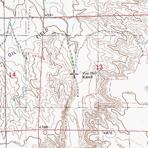 Topographic Map of Van Pelt Ranch, NE