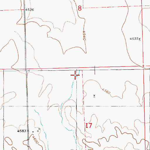 Topographic Map of Long Canyon, NE