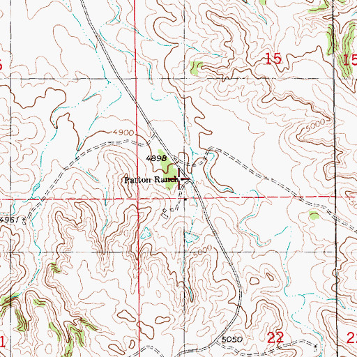 Topographic Map of Patton Ranch, NE