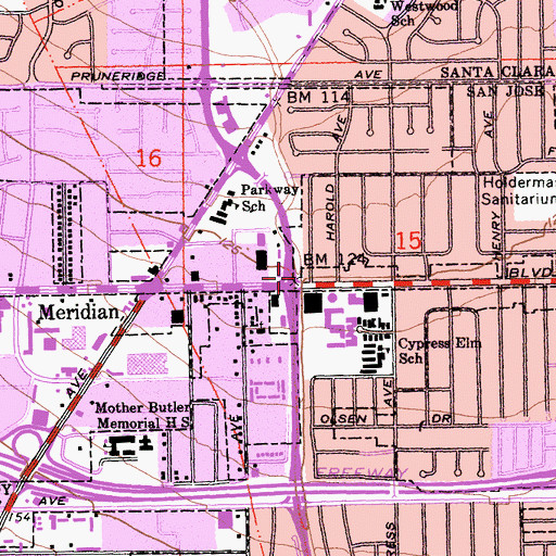 Topographic Map of Dianetic Information Center, CA