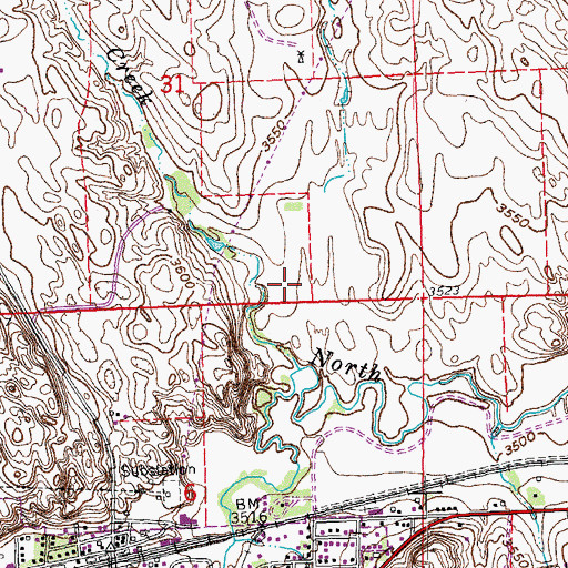 Topographic Map of Holy Joe Creek, CO