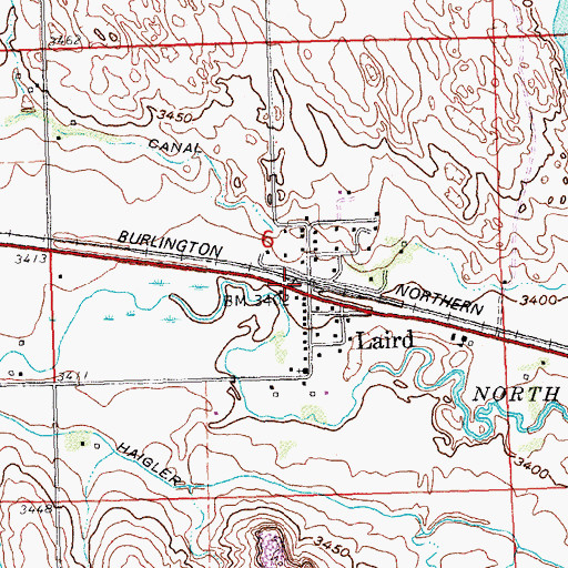 Topographic Map of Laird, CO