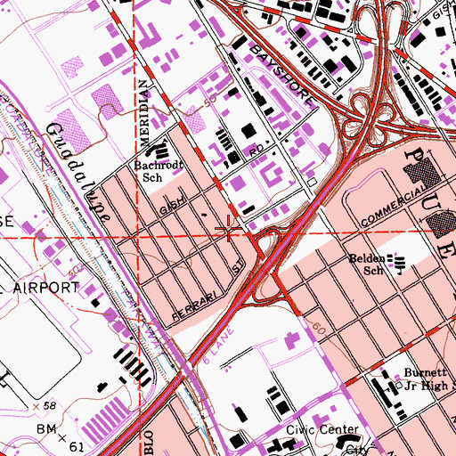 Topographic Map of Church of Scientology, CA