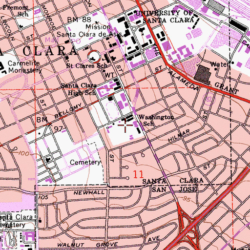 Topographic Map of Konko Church, CA
