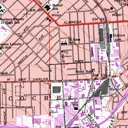 Topographic Map of Chinmaya Mission, CA