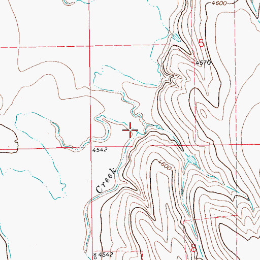 Topographic Map of Plum Bush Creek, CO