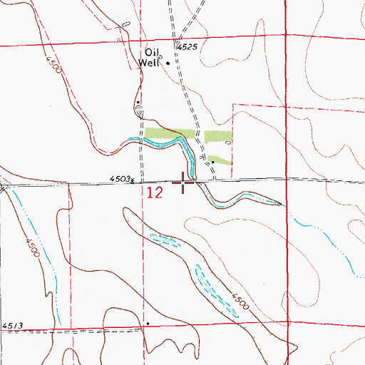 Topographic Map of Antelope Creek, CO