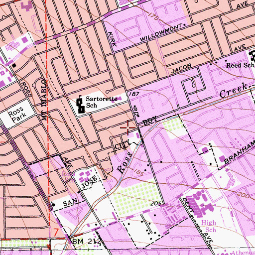 Topographic Map of Community Church of God, CA