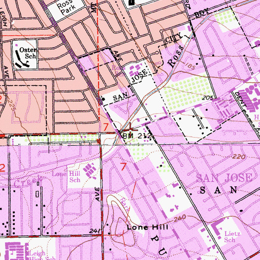 Topographic Map of Open Bible Church, CA