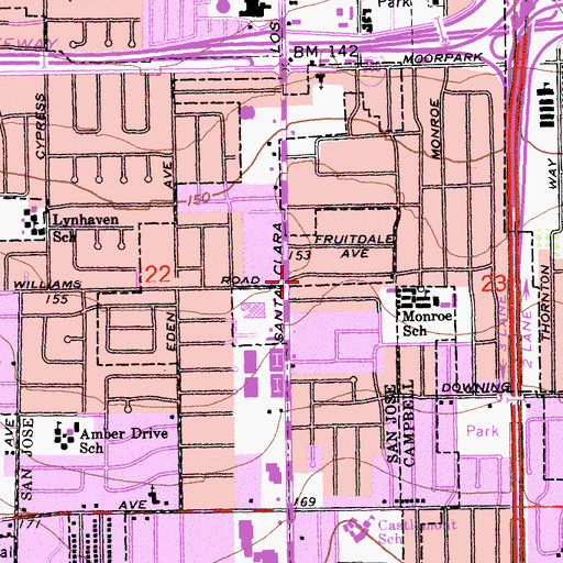 Topographic Map of Hyang Min Presbyterian Church, CA