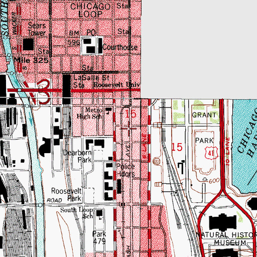 Topographic Map of Illinois Law Enforcement Academy, IL