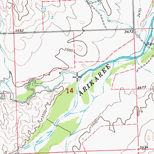 Topographic Map of Black Wolf Creek, CO