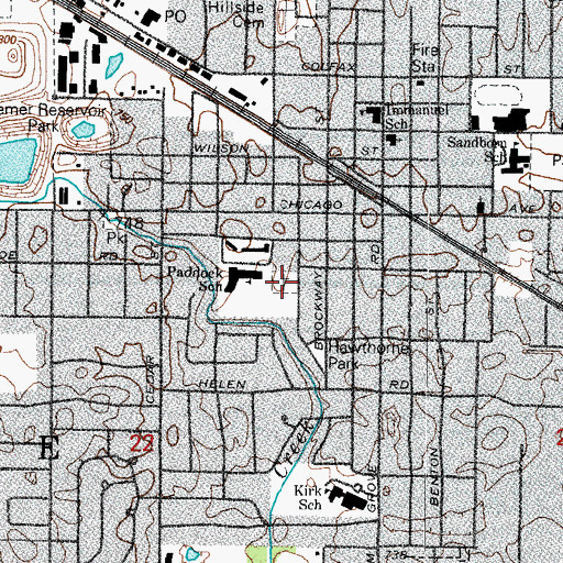 Topographic Map of Immanuel Lutheran Cemetery, IL