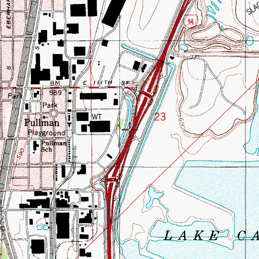 Topographic Map of Interchange 66, IL