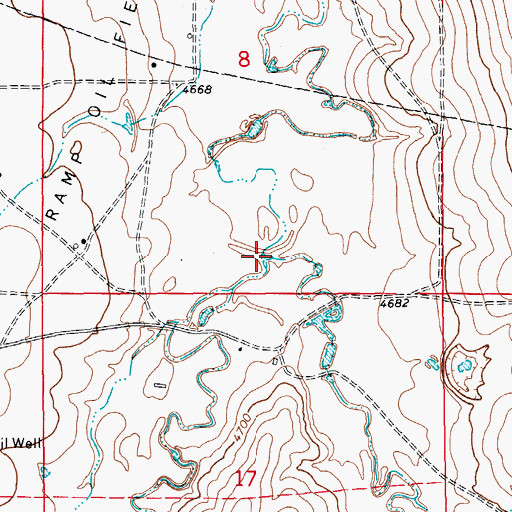Topographic Map of East Fork Plumb Bush Creek, CO
