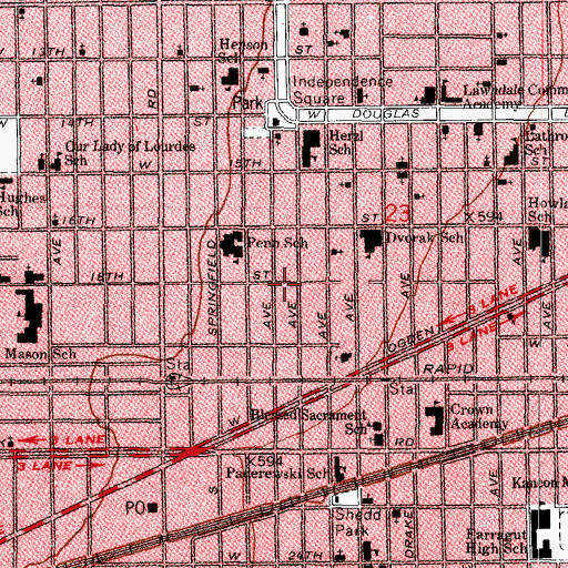 Topographic Map of Israel of Gods Church, IL