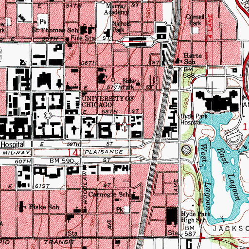 Topographic Map of Jackman Field, IL