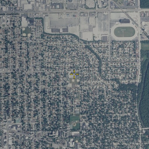 Aerial/Satellite Image of Jane Addams School, IL