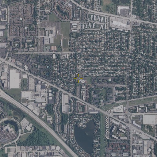 Aerial/Satellite Image of John Jay Elementary School, IL
