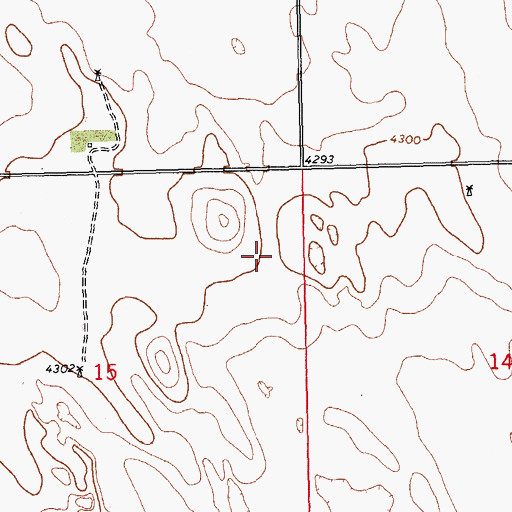 Topographic Map of McCoy Ranch, CO