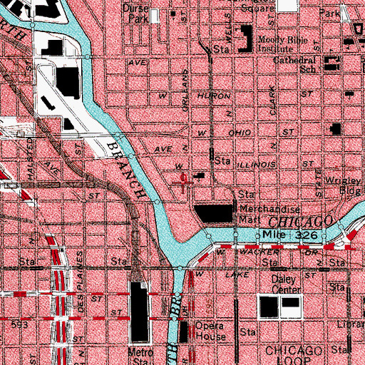 Topographic Map of Kingsburgy Plaza, IL