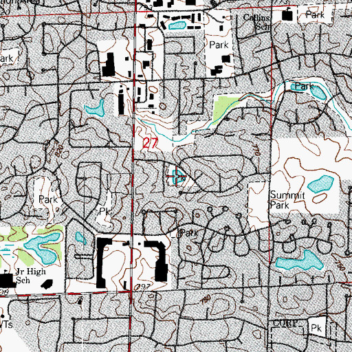 Topographic Map of Kingsport Lake, IL