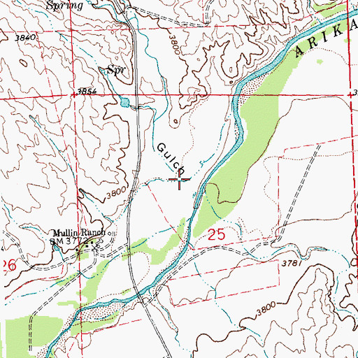 Topographic Map of Hay Gulch, CO