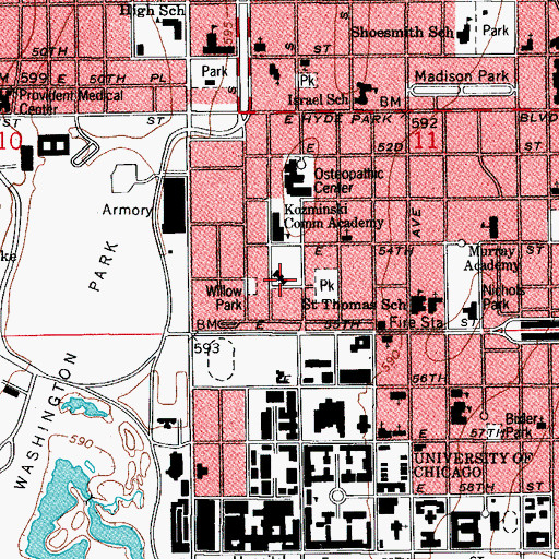 Topographic Map of Maclean House, IL