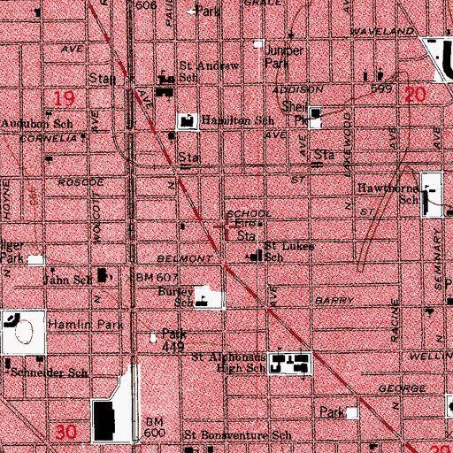 Topographic Map of Masters Martial Arts Alliance, IL