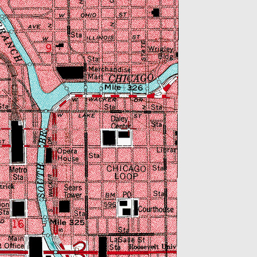 Topographic Map of Matteson House (historical), IL