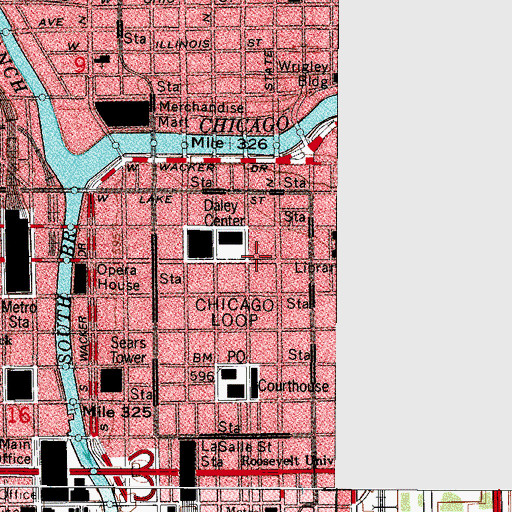Topographic Map of McCarthy Building, IL