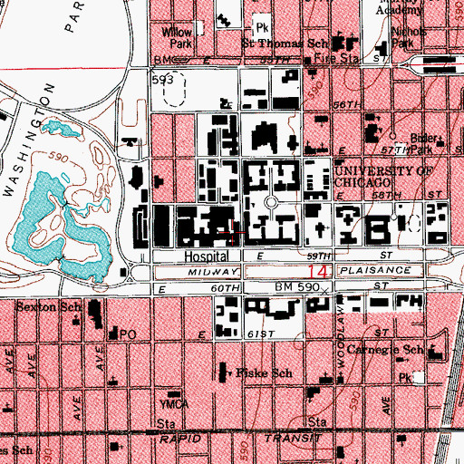 Topographic Map of McLean Institute, IL
