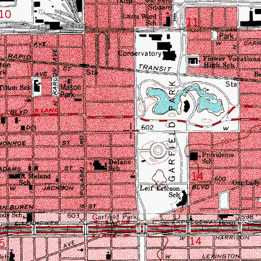 Topographic Map of Midwest Athletic Club, IL