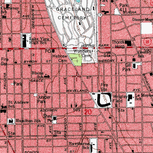 Topographic Map of Midwest Center for the Study of Oriental Medicine, IL
