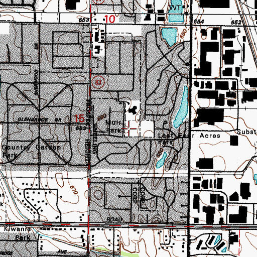 Topographic Map of Muir Park, IL