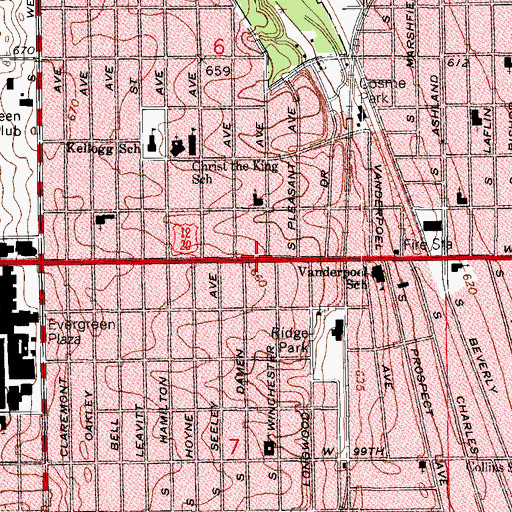 Topographic Map of Multi-Media Educational Center, IL